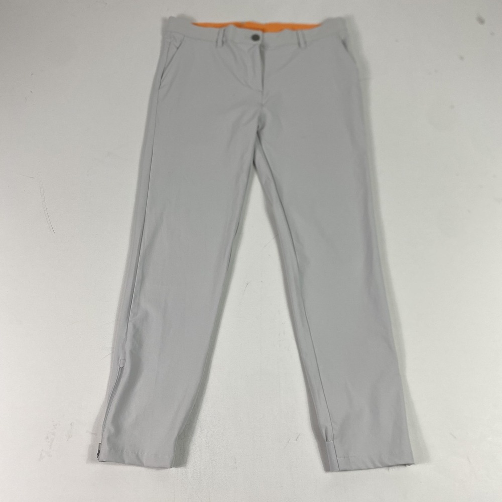 Macade Golf Pants Mens 32x30 Gray Slim Fit Jogger Zip Ankle Performance Stretch